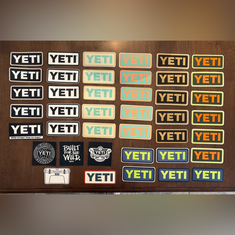 YETI Colorful Logo Sticker Collection